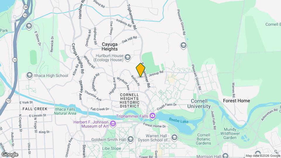 213 Dearborn Pl, Unit 1 Bedroom Apartment Mapa y Detalles de la Ubicación