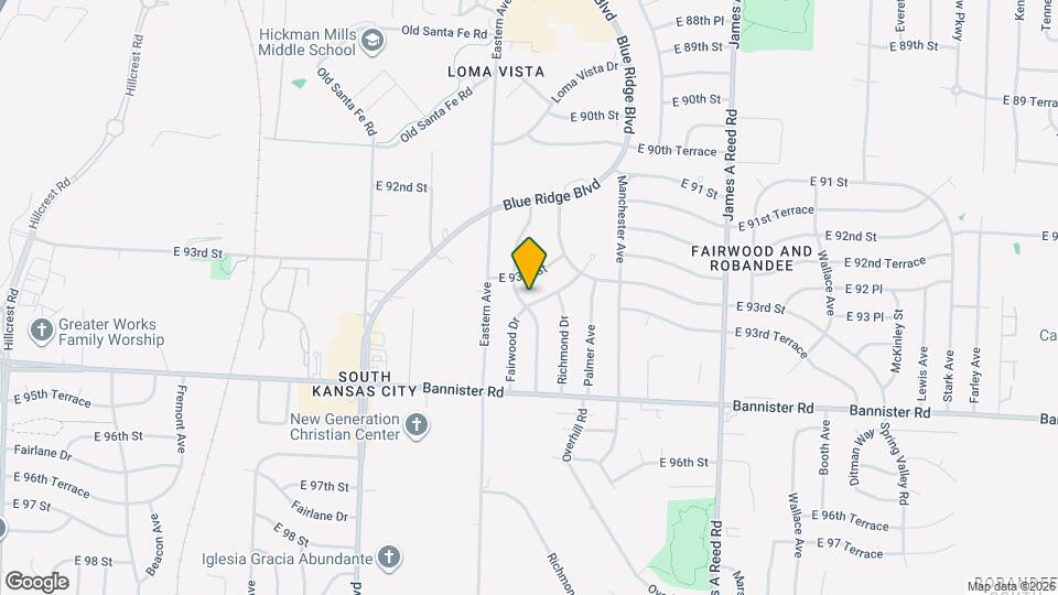 9316 Fairwood Dr Map and Location Details