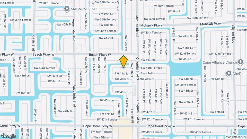 1632 SW 43rd Terrace Map and Location Details