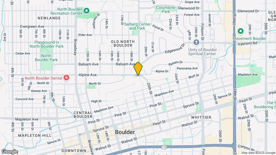 1880 Alpine Ave Map and Location Details