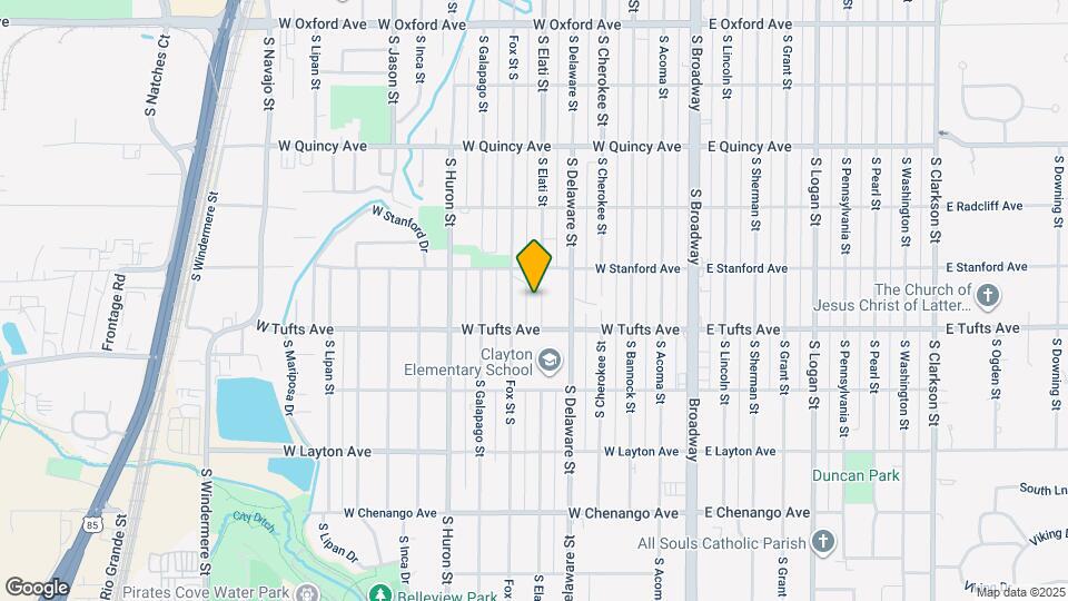 4565 S Elati St Map and Location Details
