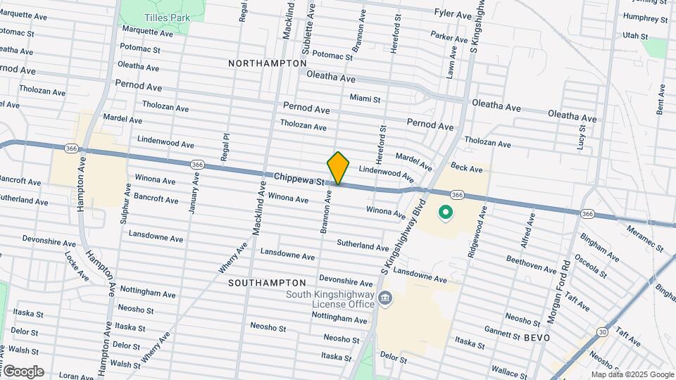 5060 Chippewa Ave Map and Location Details