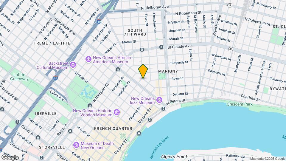 1425-1427 Bourbon St Map and Location Details