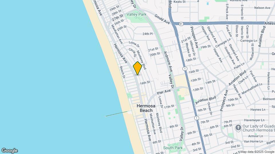 1702 Hermosa Ave, Unit 6 Mapa y Detalles de la Ubicación