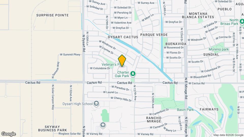 12314 N 127th Ln Map and Location Details