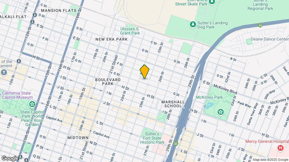 2417 G St Mapa y Detalles de la Ubicación