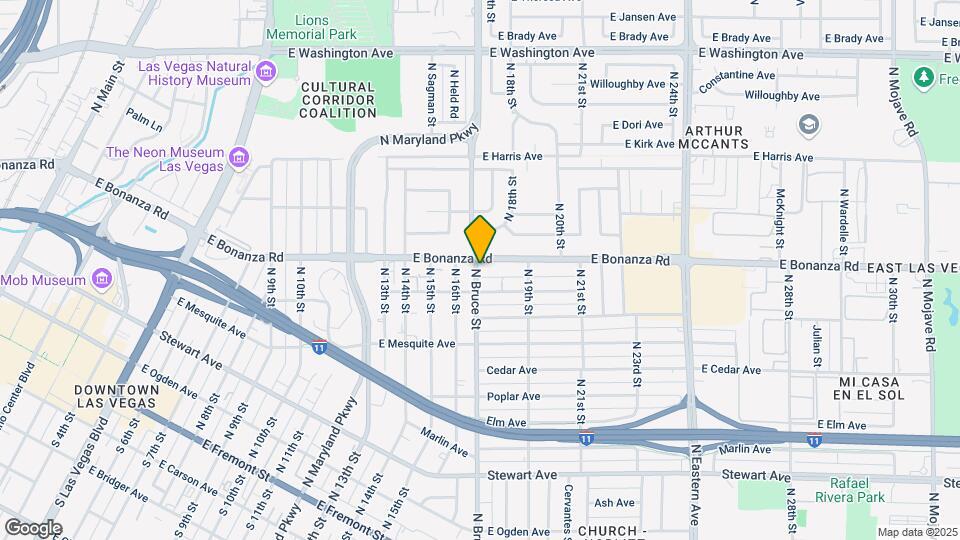 1800 E Bonanza Rd Mapa y Detalles de la Ubicación