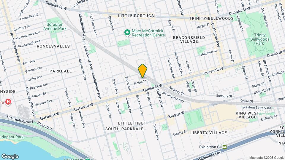 24 Noble St Map and Location Details