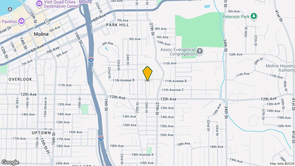 1162 26th St Map and Location Details