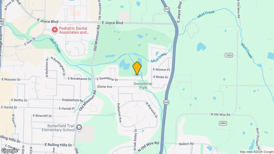 2588 E Sweetbriar Dr Map and Location Details