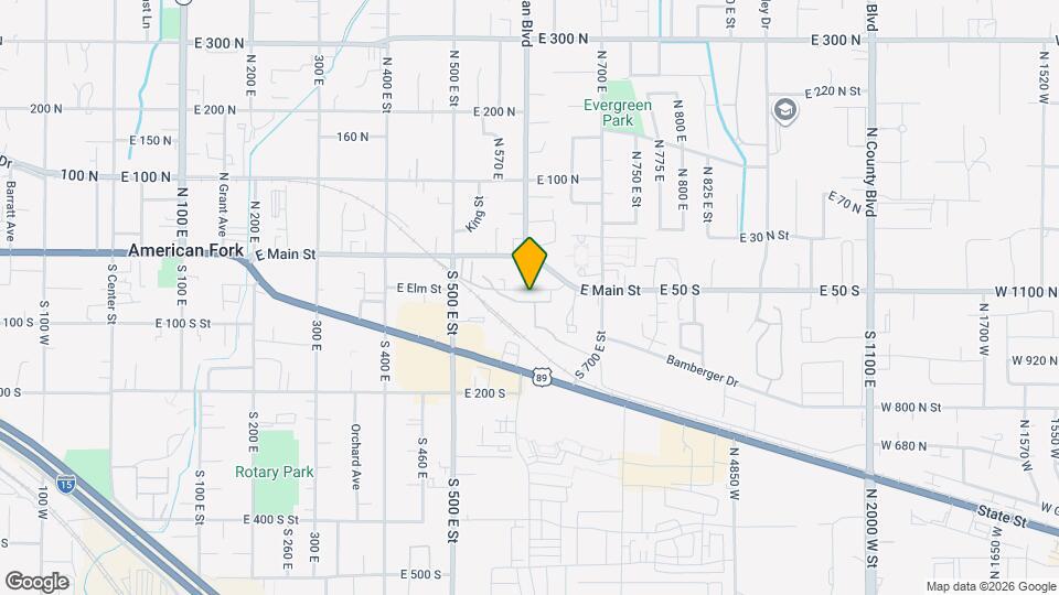 603 E 60 S Map and Location Details