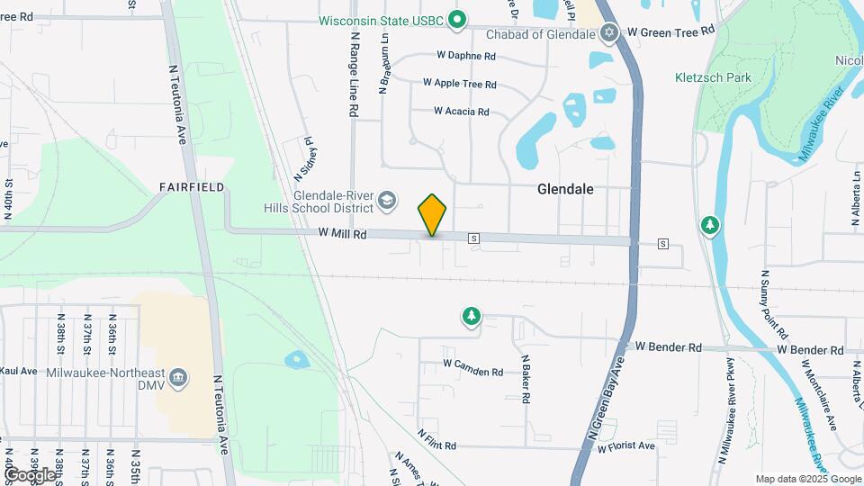 2411 W Mill Rd Map and Location Details