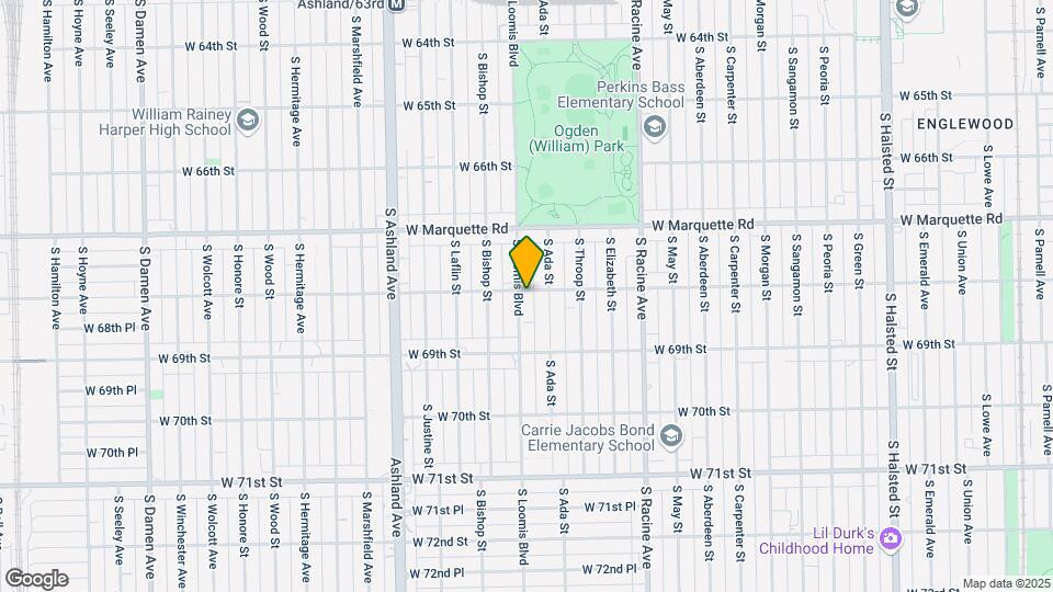 6801 South Loomis Blvd Map and Location Details