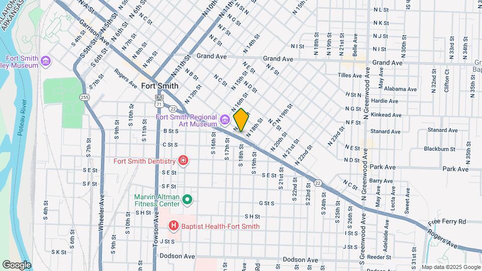 1718 N A St Map and Location Details