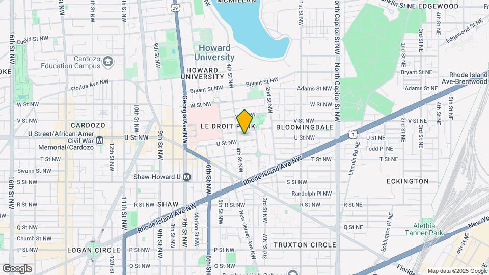 325 U St NW Map and Location Details