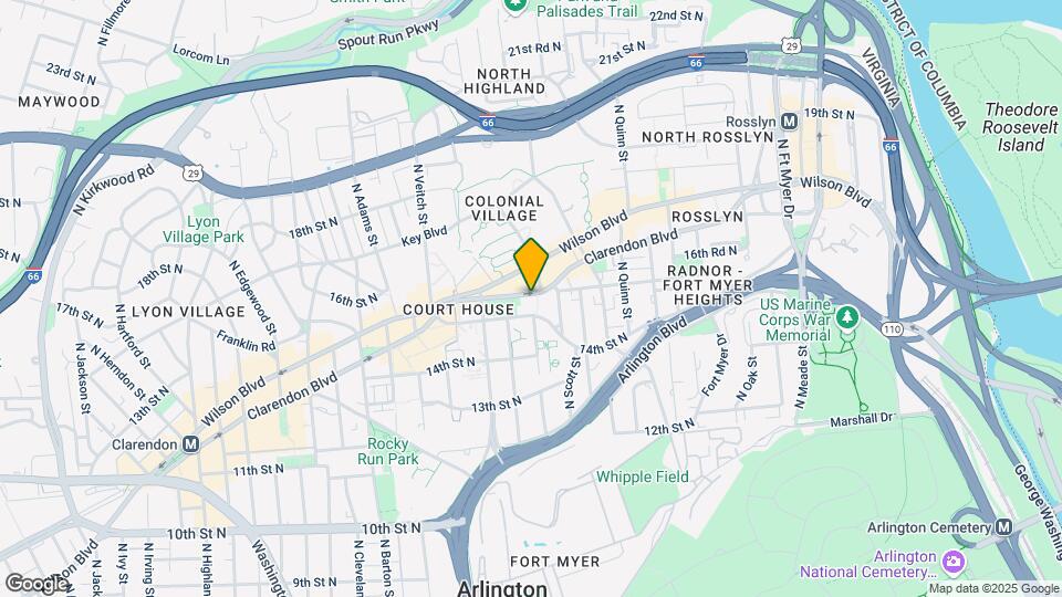 2000 Clarendon Blvd, Unit 2000 Clarendon Map and Location Details