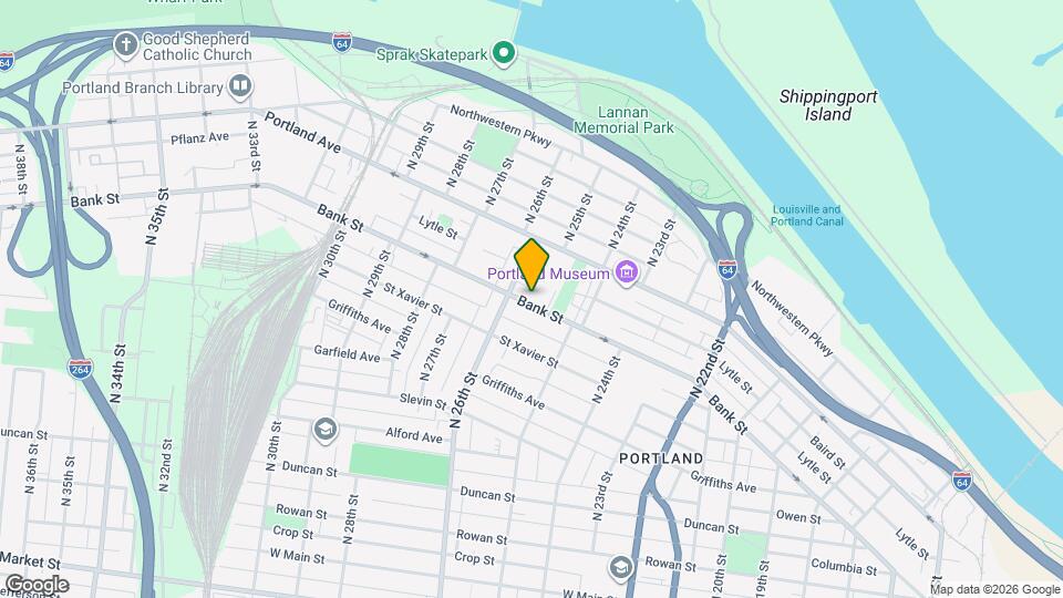 2547 Bank St Map and Location Details