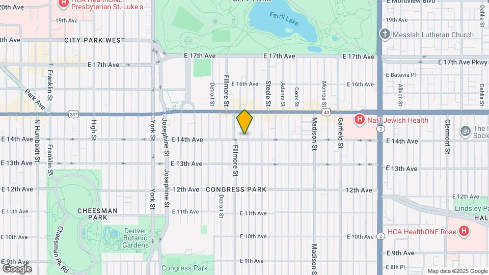 2933 E 14th Ave Map and Location Details