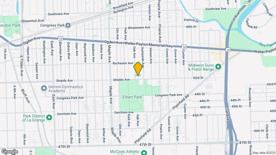 4245 Oak Ave Map and Location Details