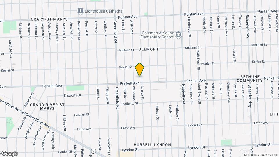 15319 Sussex St Map and Location Details