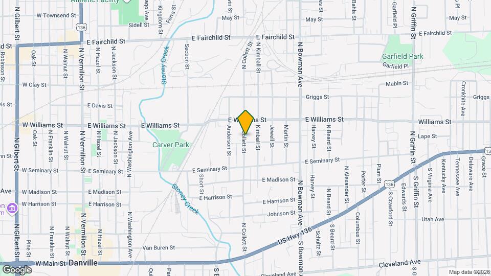 505 N Collett St Map and Location Details