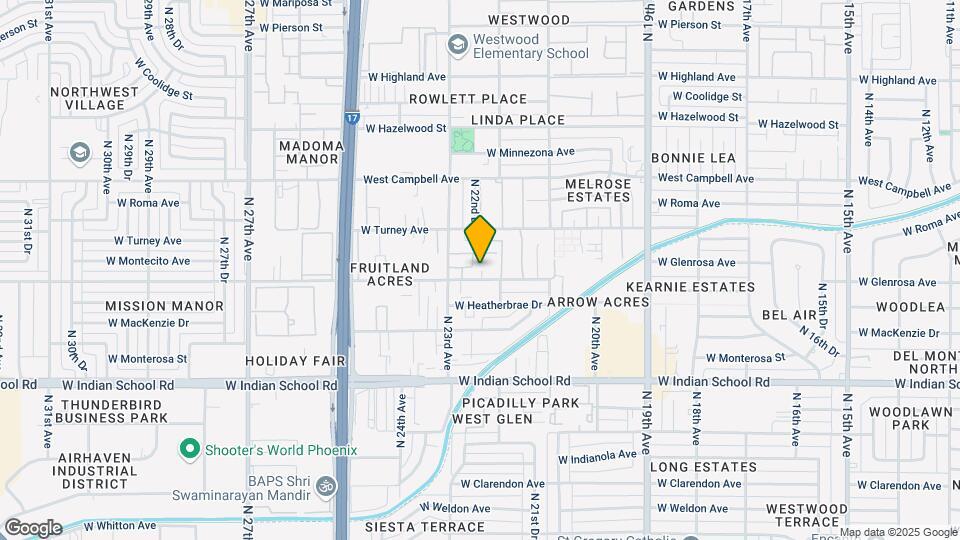 2202 W Glenrosa Ave Map and Location Details
