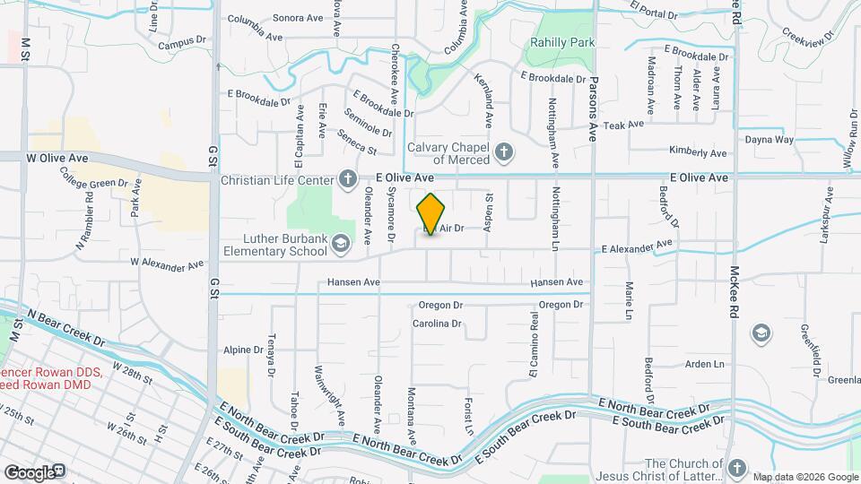 1009 E Alexander Ave Map and Location Details