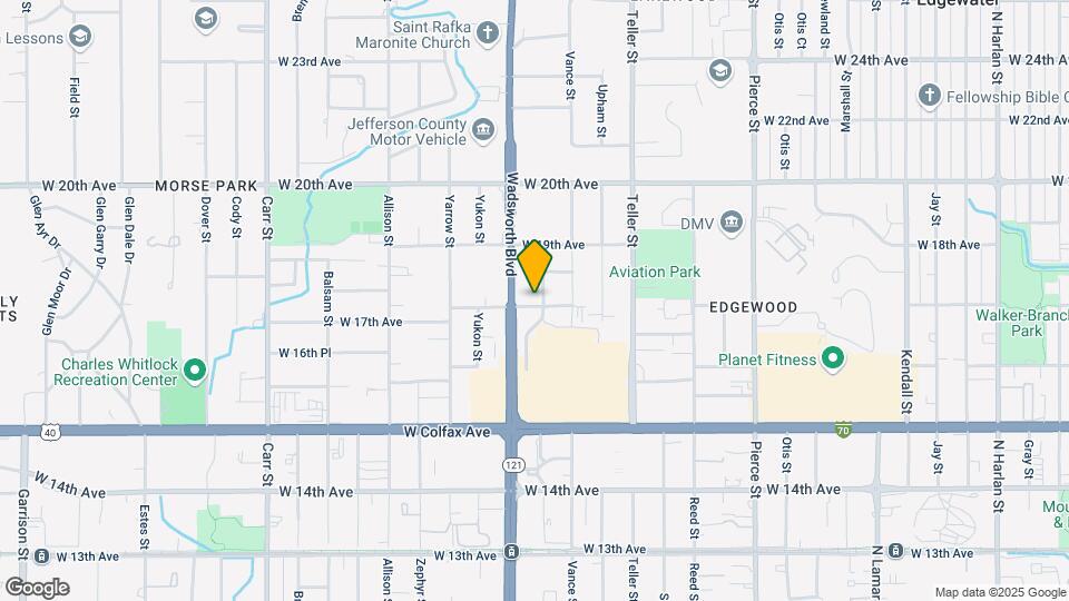 7515 W 17th Ave Map and Location Details