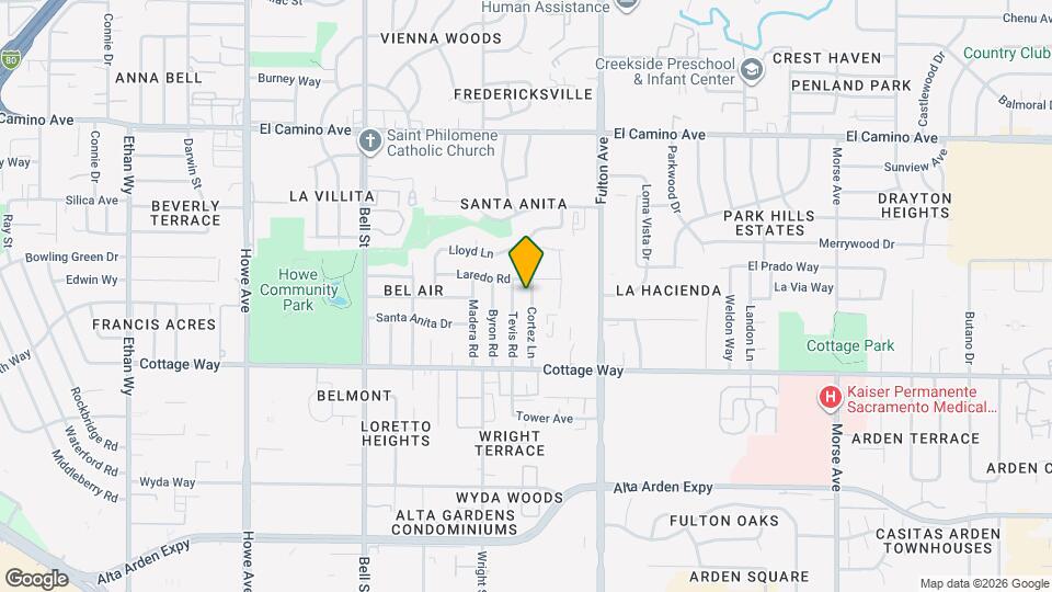 2205 Cortez Ln Map and Location Details