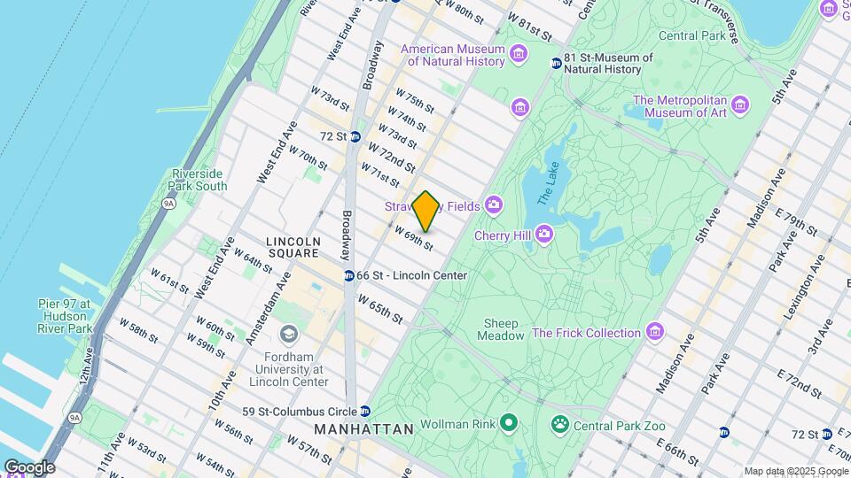 29 W 69th St Map and Location Details