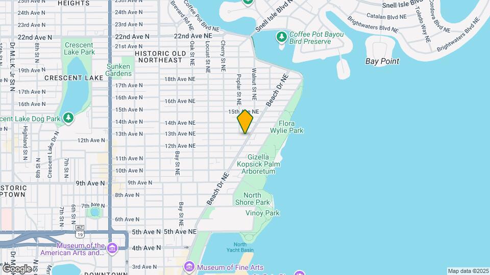 1234 Beach Dr NE Map and Location Details