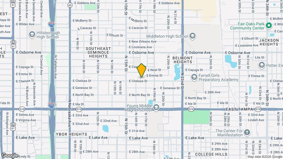 1702 E Chelsea St, Unit B Map and Location Details