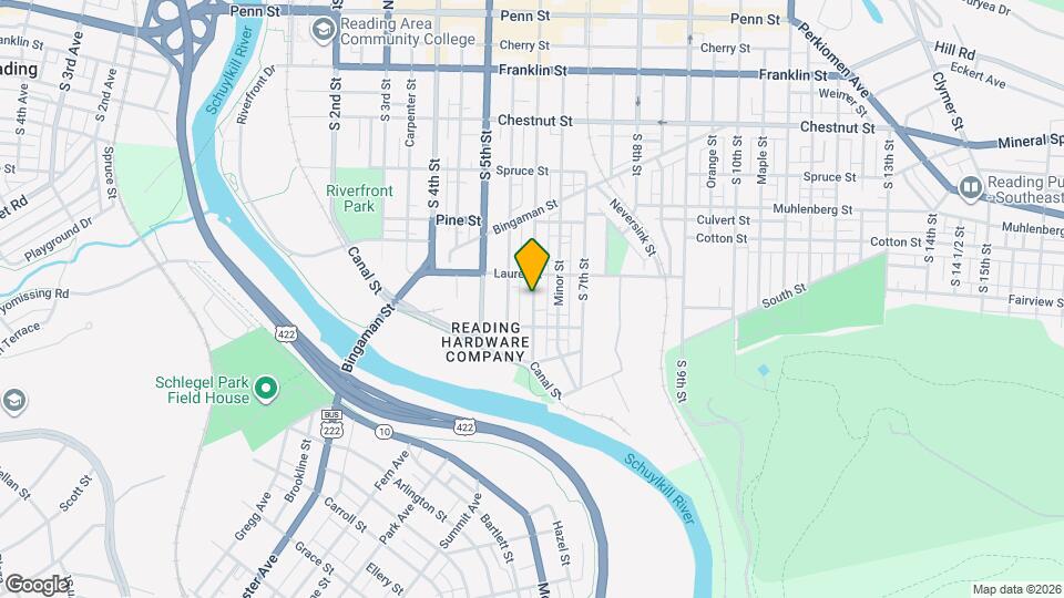 528 S 6th St Map and Location Details