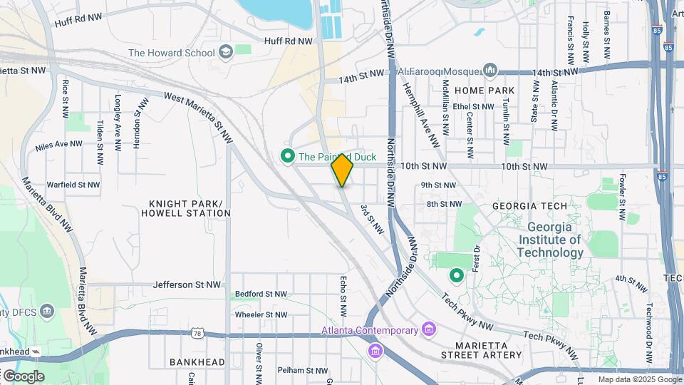 930 Howell Mill Rd Map and Location Details