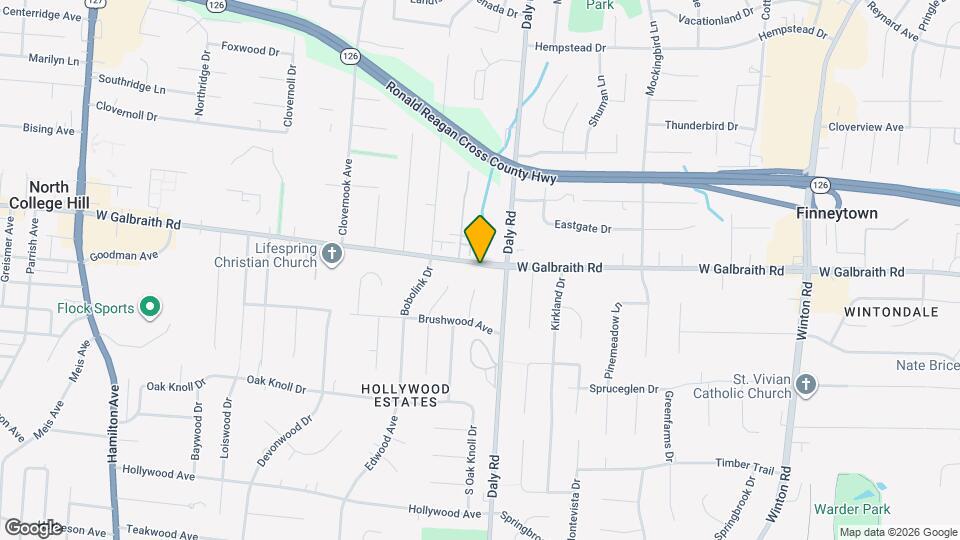 1217 W Galbraith Rd Mapa y Detalles de la Ubicación