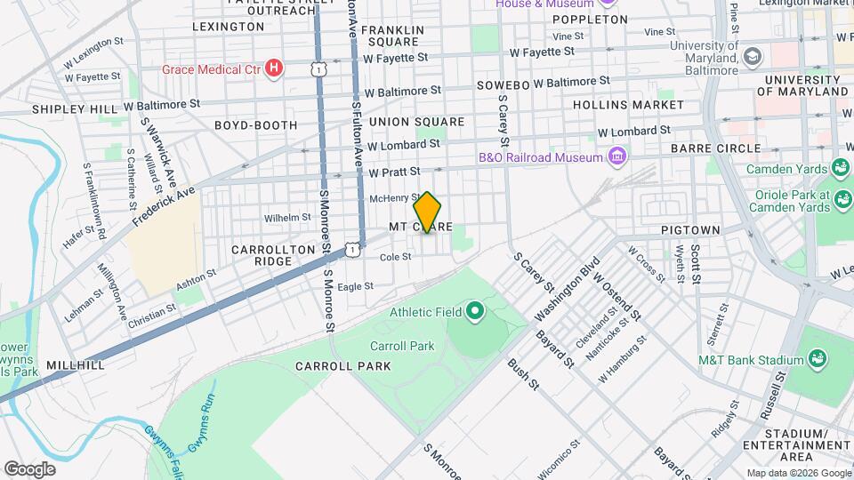 409 S Gilmor St Map and Location Details