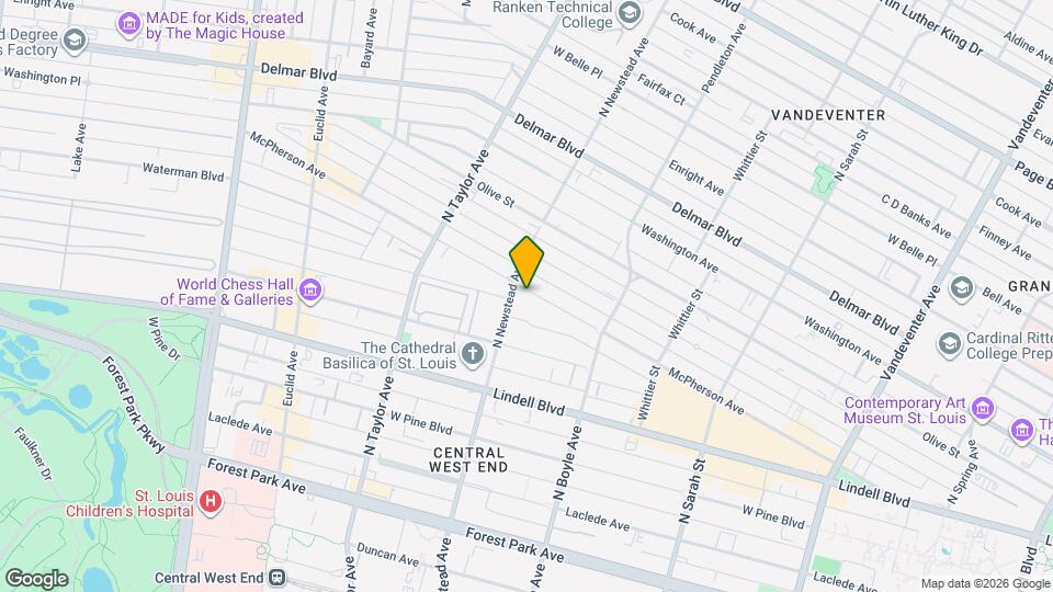 4390 McPherson Ave Map and Location Details