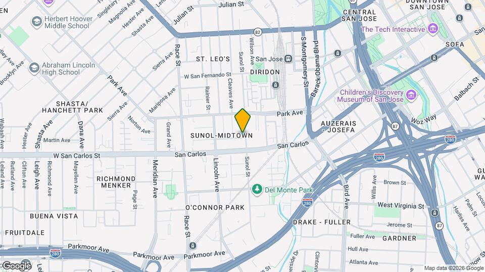 259 Sunol St Map and Location Details