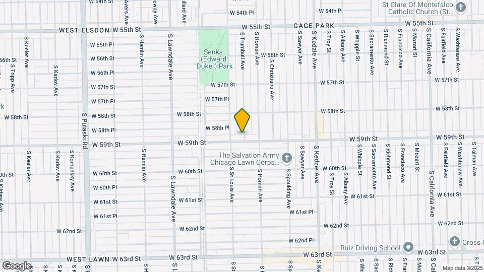 5848-5854 S Trumbull Ave Map and Location Details
