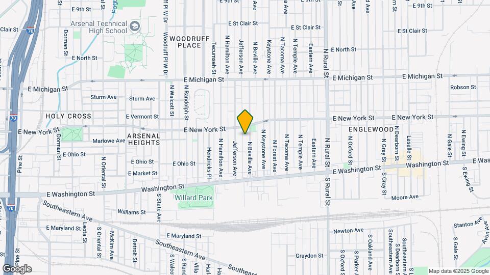 238 N Beville Ave Map and Location Details