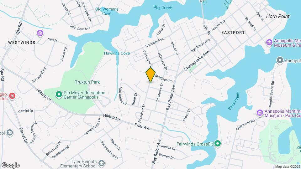 1019 President St Map and Location Details