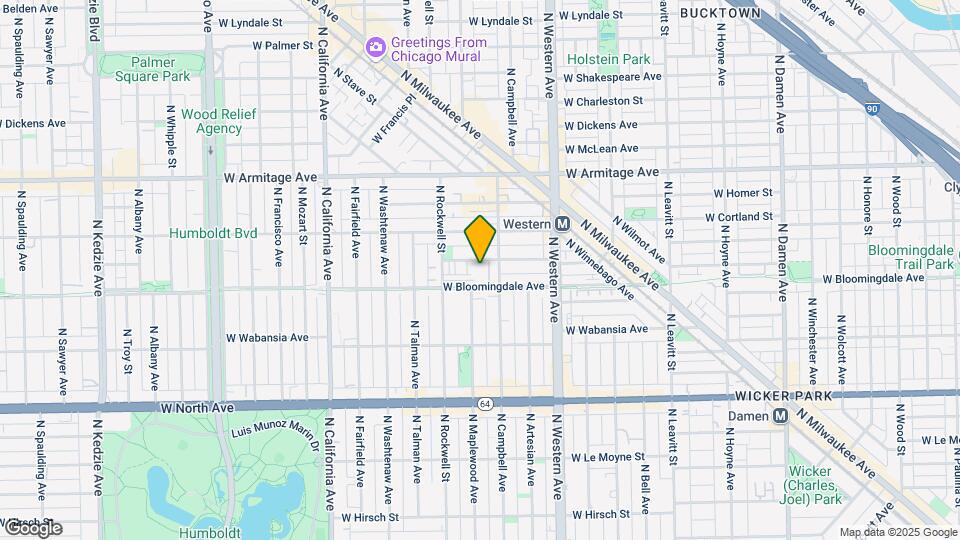 West Bucktown Lofts Mapa y Detalles de la Ubicación