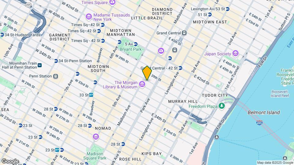 24 E 38th St Map and Location Details