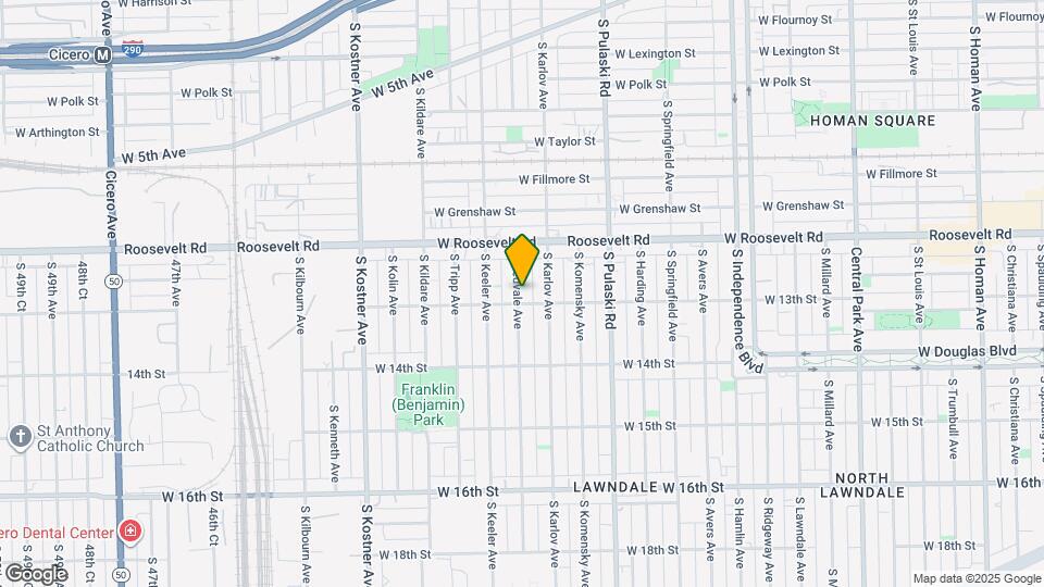 1249 S Kedvale Ave Map and Location Details