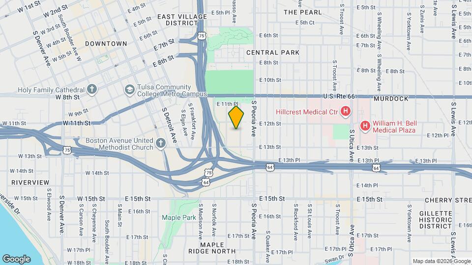 1220 S Owasso Ave, Unit Tracy Park ADU Map and Location Details