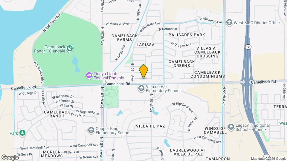 10435 W Pasadena Ave Map and Location Details