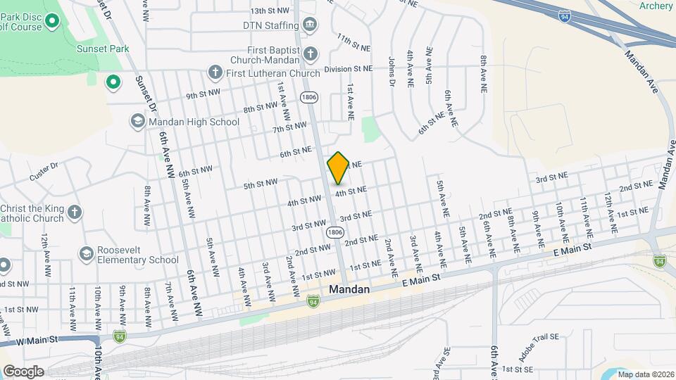 106 4th St NE Map and Location Details