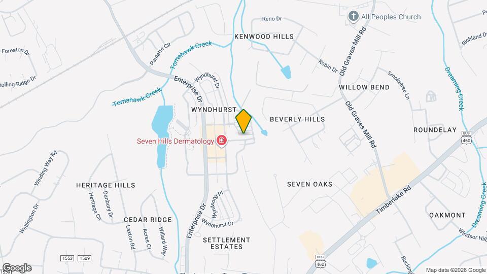 604 Northwynd Cir Map and Location Details