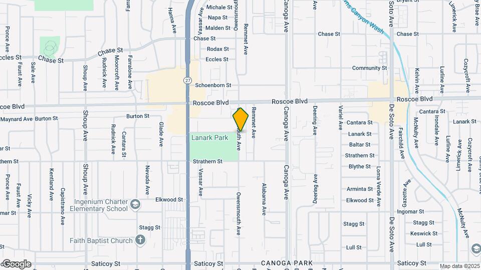 8126 Owensmouth Ave Map and Location Details