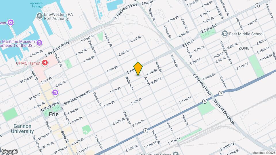 540 E 7th St Map and Location Details